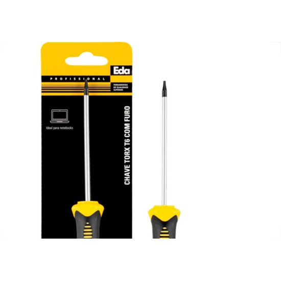 Chave Torx Eda Com Furo Para Concerto De Video Game T08 - 0He