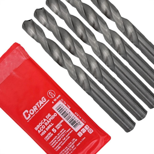 Broca Aco Rapido Cortag 10,0Mm - 61929 - Kit C/5 Pecas Broca Aco Rapido Cortag 10,0Mm - 61929 - Kit C/5 Pecas