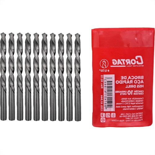Broca Aco Rapido Cortag (G) 5/32'' - 61944 - Kit C/10 Pecas Broca Aco Rapido Cortag (G) 5/32'' - 61944 - Kit C/10 Pecas