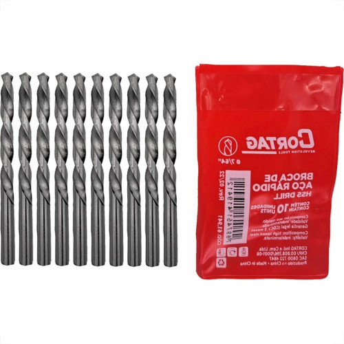 Broca Aco Rapido Cortag (D) 7/64'' - 61941 - Kit C/10 Pecas Broca Aco Rapido Cortag (D) 7/64'' - 61941 - Kit C/10 Pecas