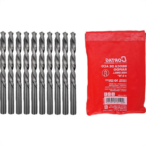 Broca Aco Rapido Cortag 5/16'' - 61954 - Kit C/10 Pecas Broca Aco Rapido Cortag 5/16'' - 61954 - Kit C/10 Pecas