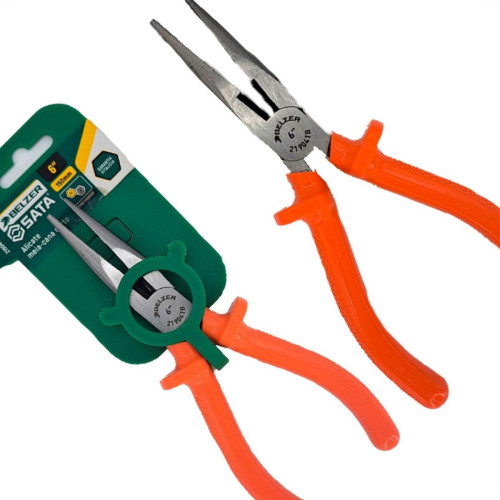 Alicate Bico Meia Cana Belzer Curto 6'' - 219042B Alicate Bico Meia Cana Belzer Curto 6'' - 219042B