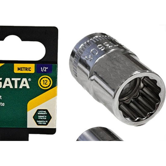 Soquete Estriado Sata 1/2'' - 11Mm