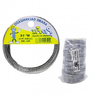 Arame Galvanizado Pepfix No.14 Rolinho 10M Com 10 Pecas