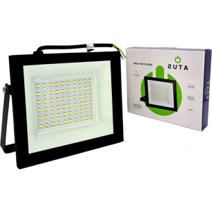 Refletor De Led Atus 100W. 6000K. 8000Lm Ip65 Preto Bivolt - 0422