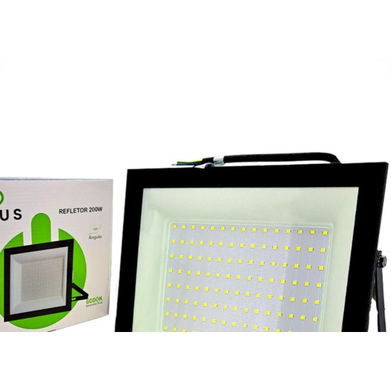 Refletor De Led Atus 200W. 6000K. 16000Lm Ip65 Preto Bivolt - 0423