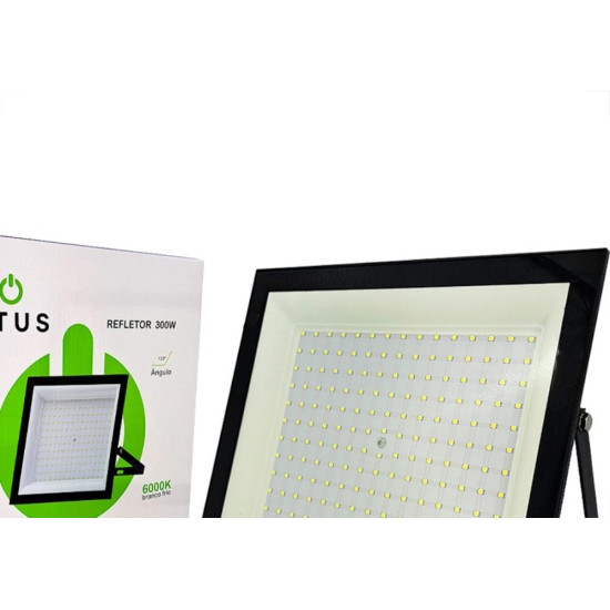 Refletor De Led Atus 300W. 6000K . 24000Lm Ip65 Preto Bivolt - 0424 Refletor De Led Atus 300W. 6000K . 24000Lm Ip65 Preto Bivolt - 0424