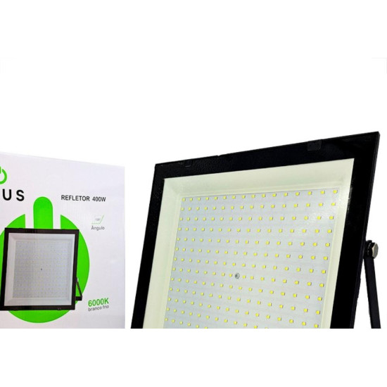 Refletor De Led Atus 400W. 6000K. 32000Lm Ip65 Preto Bivolt - 425 Refletor De Led Atus 400W. 6000K. 32000Lm Ip65 Preto Bivolt - 425
