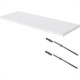 Prateleira Mdp Multivisao Branca 20X80Cm Com Suporte Invisivel Prateleira Mdp Multivisao Branca 20X80Cm Com Suporte Invisivel