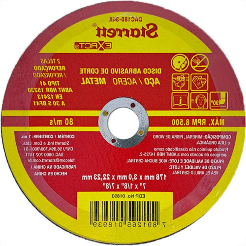 Disco Corte Ferro Starrett 7''X1/8''X7/8'' - Kit C/6 Pecas Disco Corte Ferro Starrett 7''X1/8''X7/8'' - Kit C/6 Pecas
