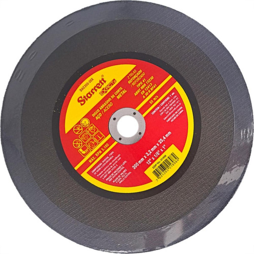 Disco Corte Ferro Starrett 12''X1/8''X1'' - Kit C/6 Pecas Disco Corte Ferro Starrett 12''X1/8''X1'' - Kit C/6 Pecas