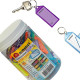Chaveiros Com Etiqueta Acrimet Pote Com 60 Pecas Coloridas Chaveiros Com Etiqueta Acrimet Pote Com 60 Pecas Coloridas