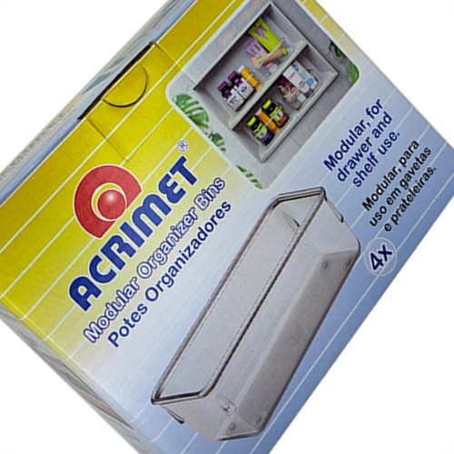 Organizador Acrimet Para Gaveta Pequeno 16 X 8 X 5,5Cm Caixa Com 4 Pecas Organizador Acrimet Para Gaveta Pequeno 16 X 8 X 5,5Cm Caixa Com 4 Pecas