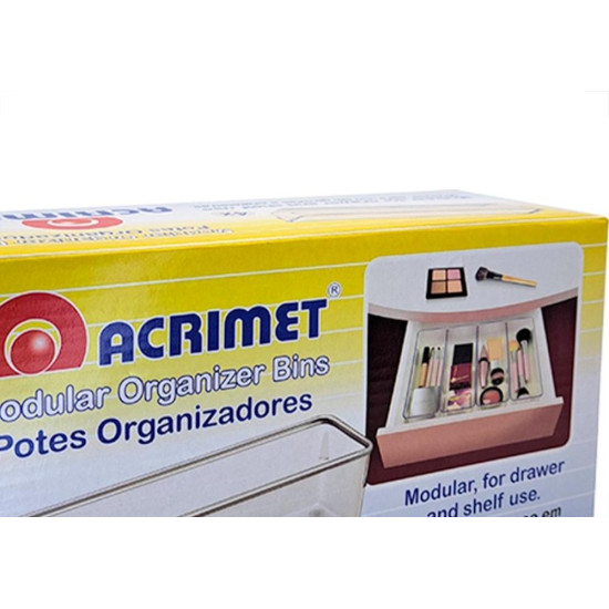 Organizador Acrimet Para Gaveta Grande 24 X 8 X 5,5Cm Caixa Com 4 Pecas Organizador Acrimet Para Gaveta Grande 24 X 8 X 5,5Cm Caixa Com 4 Pecas