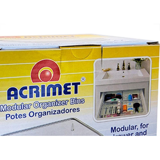 Organizador Acrimet Para Gaveta Grande 16 X 16 X 5,5Cm Caixa Com 4 Pecas Organizador Acrimet Para Gaveta Grande 16 X 16 X 5,5Cm Caixa Com 4 Pecas