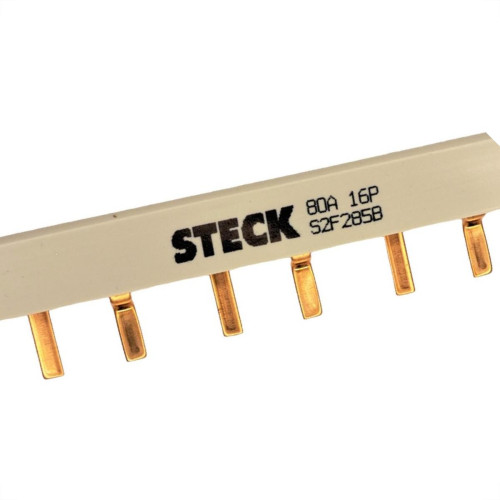 Barramento Steck Bifasico Din Para 16 Disjuntores 80A. - S2F285B Barramento Steck Bifasico Din Para 16 Disjuntores 80A. - S2F285B