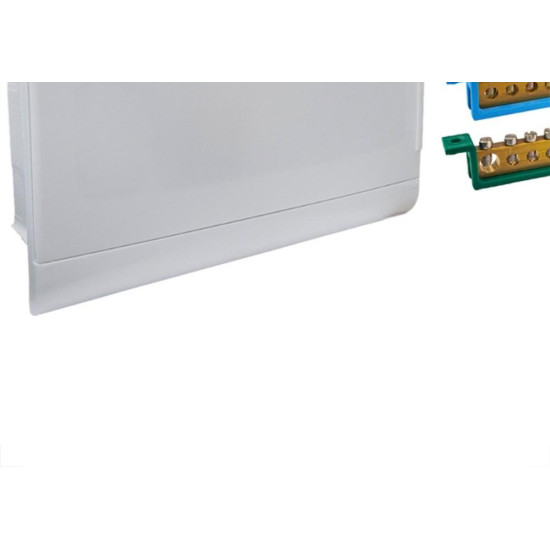 Centrinho Steck Pvc Embutir Branco Para 16 Disjuntores Din Com Barramento Centrinho Steck Pvc Embutir Branco Para 16 Disjuntores Din Com Barramento