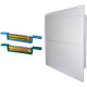 Centrinho Steck Pvc Embutir Branco Para 24 Disjuntores Din Com Barramento Centrinho Steck Pvc Embutir Branco Para 24 Disjuntores Din Com Barramento