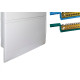 Centrinho Steck Pvc Embutir Branco Para 24 Disjuntores Din Com Barramento Centrinho Steck Pvc Embutir Branco Para 24 Disjuntores Din Com Barramento