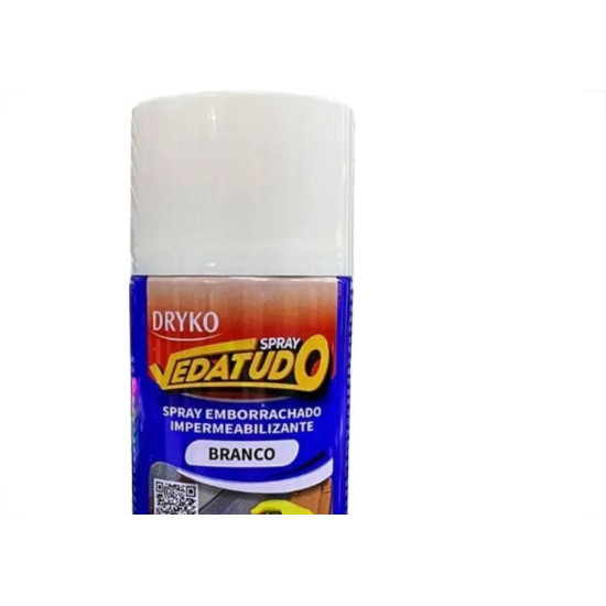 Borracha Liquida Impermeabilizante Dryko Vedatudo Branca 400Ml/235G. Borracha Liquida Impermeabilizante Dryko Vedatudo Branca 400Ml/235G.