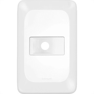 Placa Pial Pop Branca 4X2 - Saida Fio Lgp20F