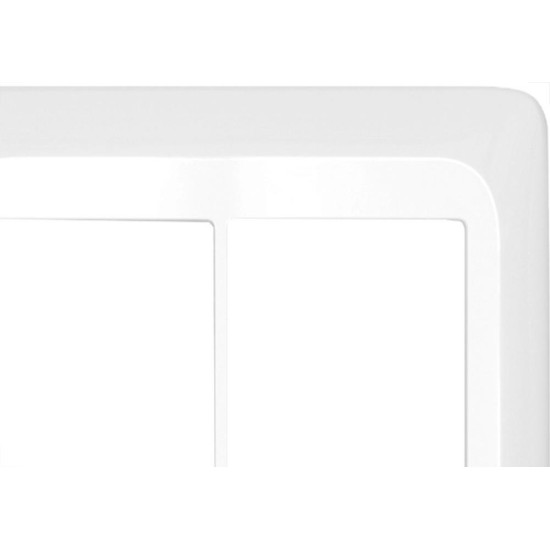 Kit C/2 - Placa Pial Pop Branca 4X4 - 3 Modulos+3 Modulos...