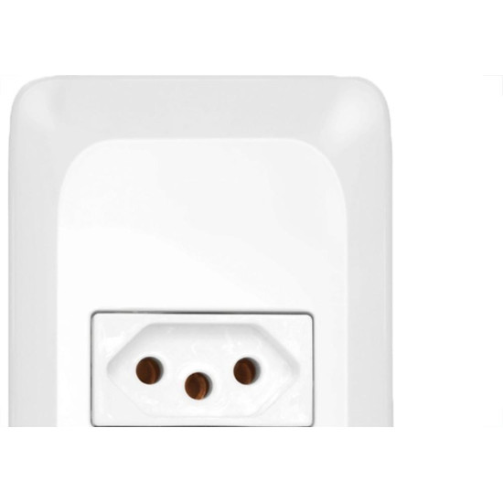 Conjunto Pial Pop Modulo Com Placa 4X2 - 1 Tomada 2P+T. 10A.