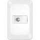 Conjunto Pial Pop Modulo Com Placa 4X2 - 1 Tomada Antena Tv. Tipo F Conjunto Pial Pop Modulo Com Placa 4X2 - 1 Tomada Antena Tv. Tipo F