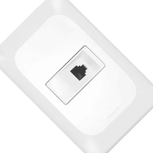 Conjunto Pial Pop Modulo Com Placa 4X2 - 1 Tomada Telefone Rj11 Conjunto Pial Pop Modulo Com Placa 4X2 - 1 Tomada Telefone Rj11