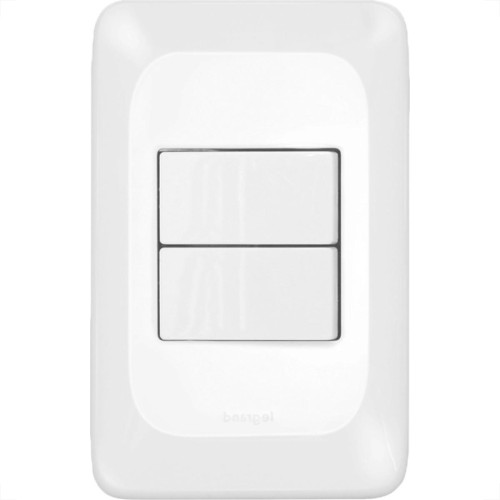 Conjunto Pial Pop Modulo Com Placa 4X2 - 2 Simples 10A. Conjunto Pial Pop Modulo Com Placa 4X2 - 2 Simples 10A.
