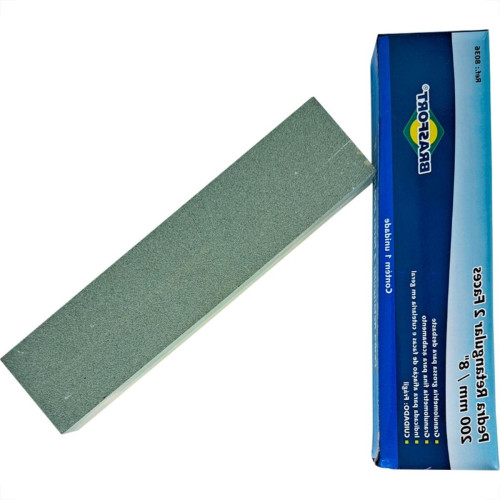 Pedra Afiar Retangular Dupla Face Brasfort 8'' - 8036 Pedra Afiar Retangular Dupla Face Brasfort 8'' - 8036