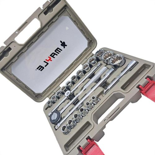 Soquete Estriado Mayle Jogo 1/2'' - 23 Pecas 8 A 32Mm Soquete Estriado Mayle Jogo 1/2'' - 23 Pecas 8 A 32Mm