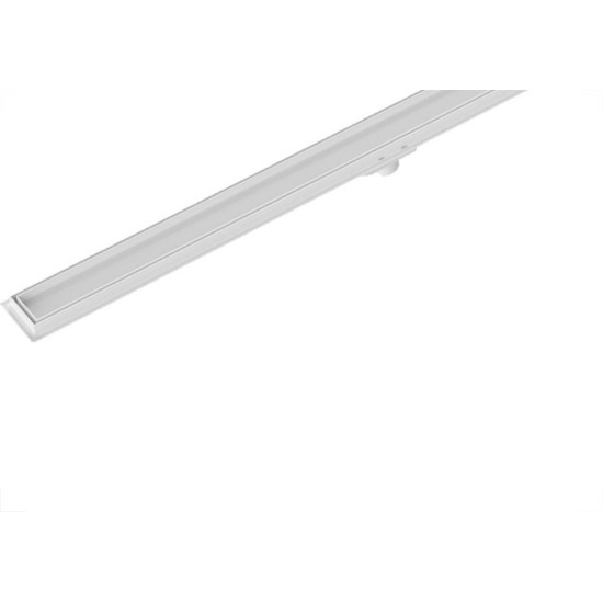 Ralo Linear Invisivel Sifonado Tigre 70Cm Branco