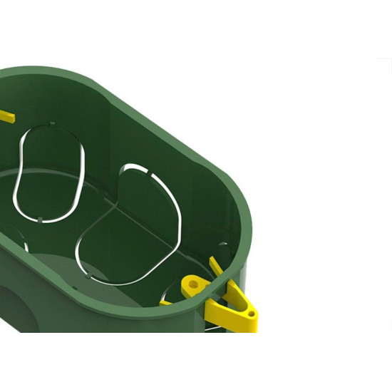 Caixinha De Luz Pvc Para Drywall Tigre Dryfix Verde 4X2 Caixinha De Luz Pvc Para Drywall Tigre Dryfix Verde 4X2