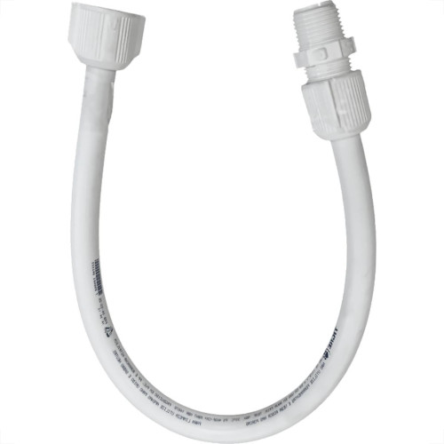 Engate Flexivel Tigre Branco Pvc 50Cm - Kit C/20 Pecas