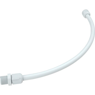 Engate Flexivel Branco Pvc Tigre 60Cm - Kit C/10 Pecas
