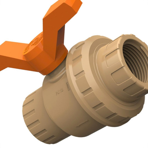 Registro Esfera Pvc Com Uniao Roscavel Tigre 1.1/2'' Registro Esfera Pvc Com Uniao Roscavel Tigre 1.1/2''