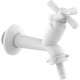 Torneira Tanque Abs Tigre 10Cm Cross 1/2'' E 3/4'' Branca Com Bico Torneira Tanque Abs Tigre 10Cm Cross 1/2'' E 3/4'' Branca Com Bico