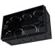 Caixinha De Luz Pvc Tigre Preta 4X2 Pesada - Kit C/24 Pecas