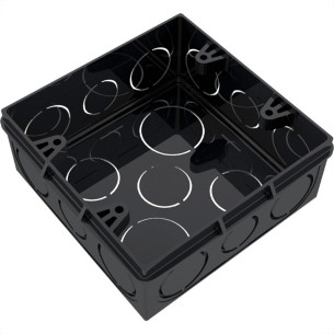 Caixinha De Luz Pvc Tigre Preta 4X4 Pesada - Kit C/12 Pecas