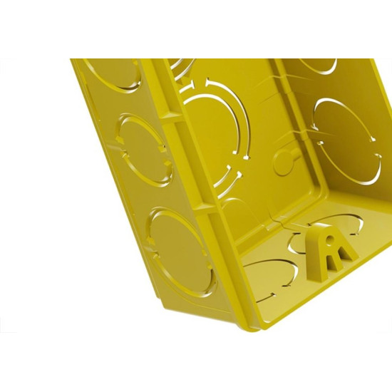 Caixinha De Luz Pvc Tigre Amarela 4X2 - Kit C/24 Pecas