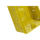 Caixinha De Luz Pvc Tigre Amarela 4X2 - Kit C/24 Pecas