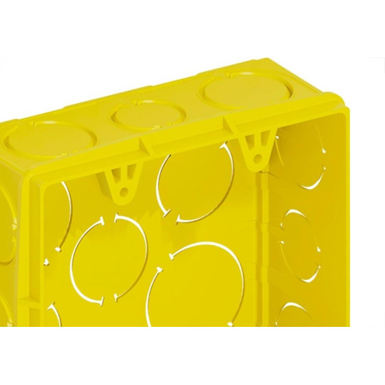 Caixinha De Luz Pvc Tigre Amarela 4X4 - Kit C/12 Pecas