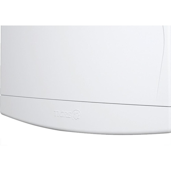 Centrinho Tigre Pvc Sobrepor Para 8 Disjuntores Din Sem Barramento Branco