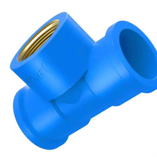 Te Azul Com Bucha De Latao Tigre 25Mmx3/4''