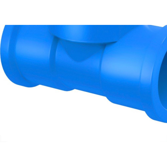 Te Azul Com Bucha De Latao Tigre 25Mmx3/4''