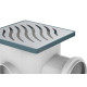 Caixa Sifonada Tigre 10X10 Quadrada Inox