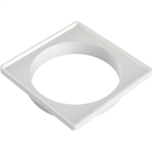 Porta Grelha Pvc Tigre Quadrada 10X10 Branca Porta Grelha Pvc Tigre Quadrada 10X10 Branca