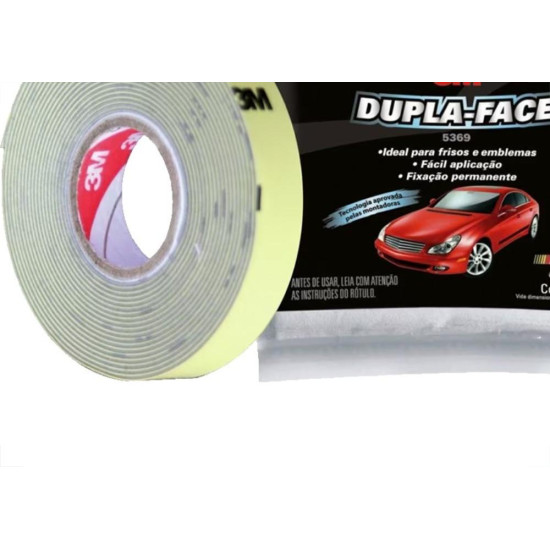Fita Dupla Face 3M Automotiva Transparente Permanente - 12Mm X 20M Fita Dupla Face 3M Automotiva Transparente Permanente - 12Mm X 20M