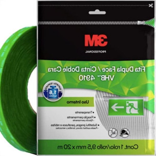 Fita Dupla Face 3M Vhb 4910 9,5Mm X 20M Transparente Interna Fixacao Permanente